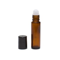 5ml 8ml 10ml 15ml clear amber colored glass roll on bottle for perfume