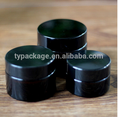 Wholesale 50ml 100ml 150ml 200ml  250ml white black cosmetic jar with lids for cosmetic packing