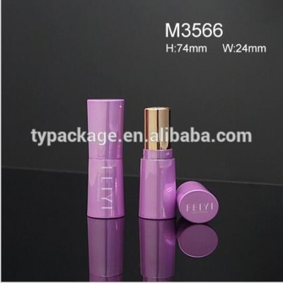 Best selling plastic oval lip balm container lipstick tube in stock