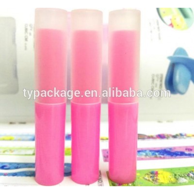 Best selling plastic oval lip balm container tube empty lipstick tube for beaty girl