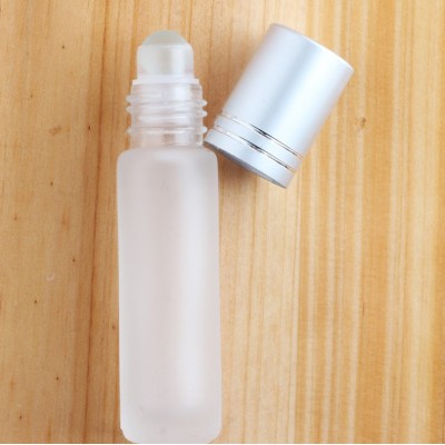 Factory 10ml matte clear glass roll on essential oil bottle for perfume